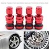 4Pcs Car Truck Motorcycle Valve Short Stems Metal Bolt Tire Valve Stem Kit with Dust Cap Stem Caps1