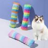Long Plush Strip Pillow With Catnip Paper And Resistant Toy Inside