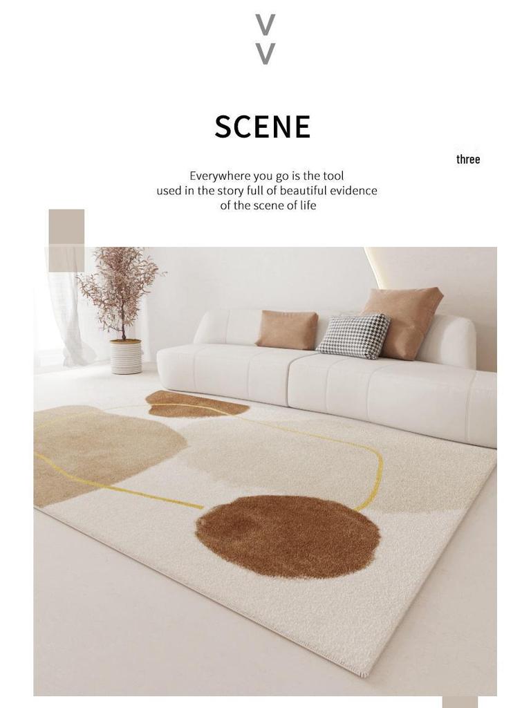 Modern Luxury Imitation Cashmere Non-Slip Carpet for Living Room and Bedroom