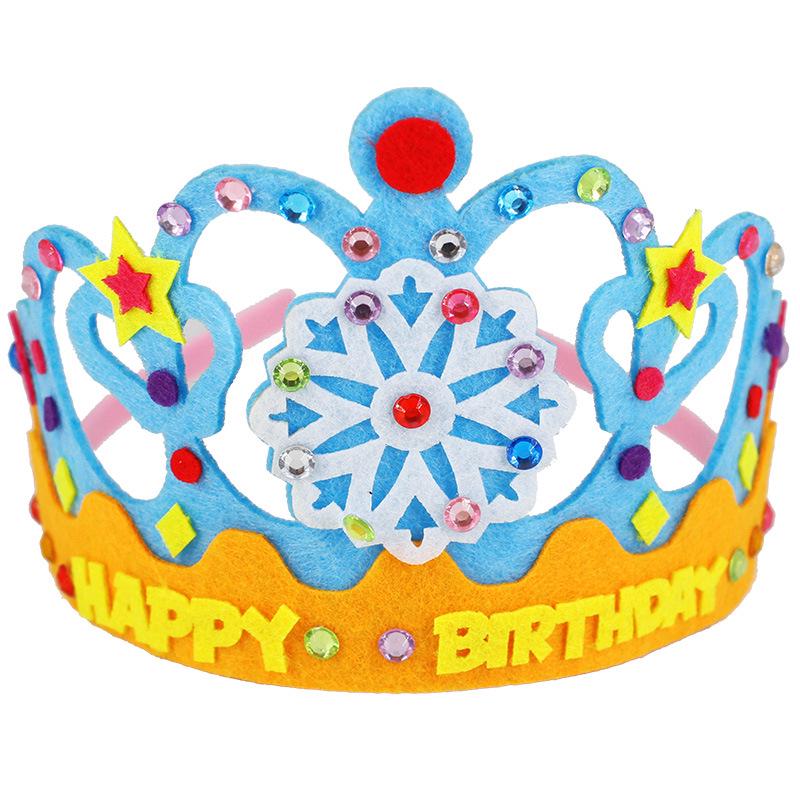 

Набор для самостоятельного изготовления нетканых коронных шляп для детских дней рождения