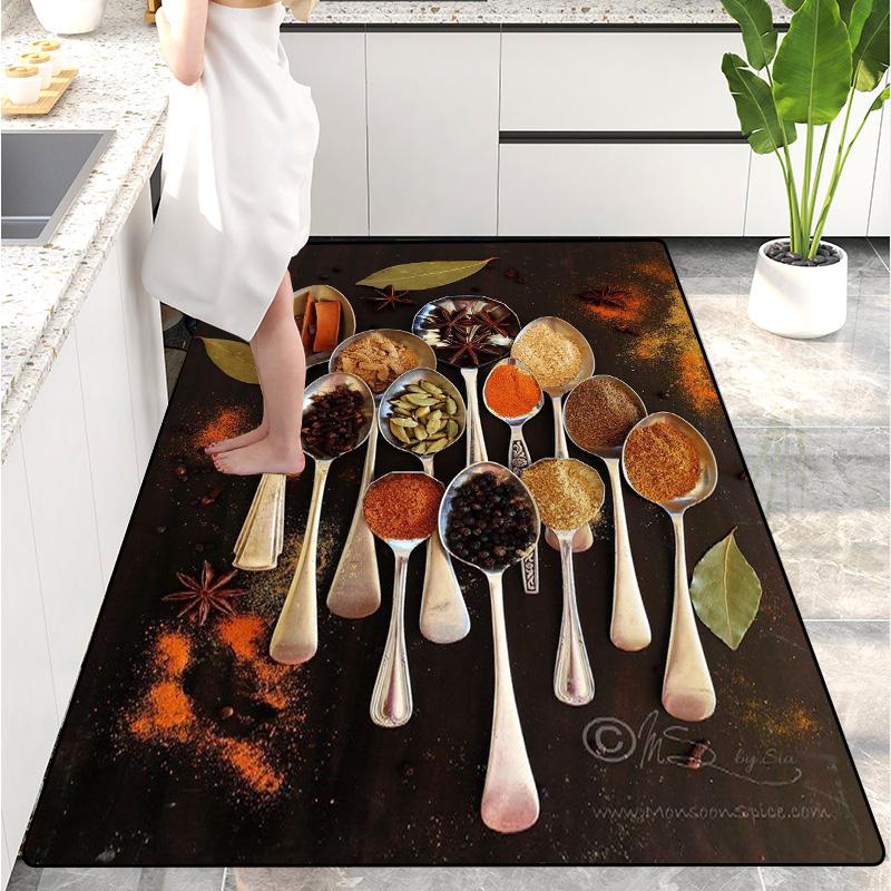 Modern Kitchen Mat Home Entrance Doormat Hallway Bedroom Living Room Decoration Floor Carpet Balcony Bathroom Long Rug