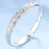 Silver Elegant Peacock Opening Screen Bracelet Bangles for Women Fashion Party Wedding Accessories Jewelry Gift CLE