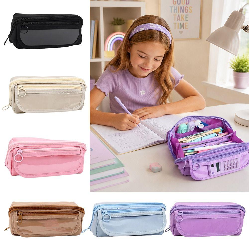 Large Capacity Pen Bag Back To School Stationery Organizer New Stationery Bag School Office