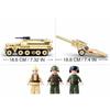 WW2 German Military Half-Track Cannon Tank Building Blocks Set World War II Soldier Figures Bricks Classic Model Kids Toys Boys