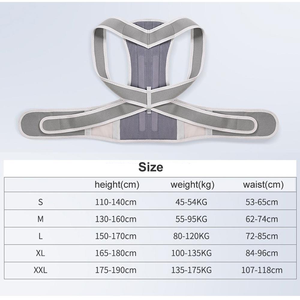 

New Design Humpback Girdle Keel Upper Back Strap Brace Shoulder Posture Corrector Scoliosis Spine Support Lumbar Orthopedic Belt S