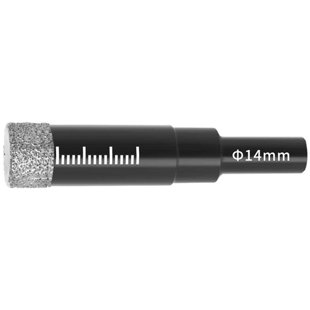 Diamonds Brazed Dry Drilling Bit Round Handle Punch Tool Hole Saw Cutter for Precise Drilling In Various Materials