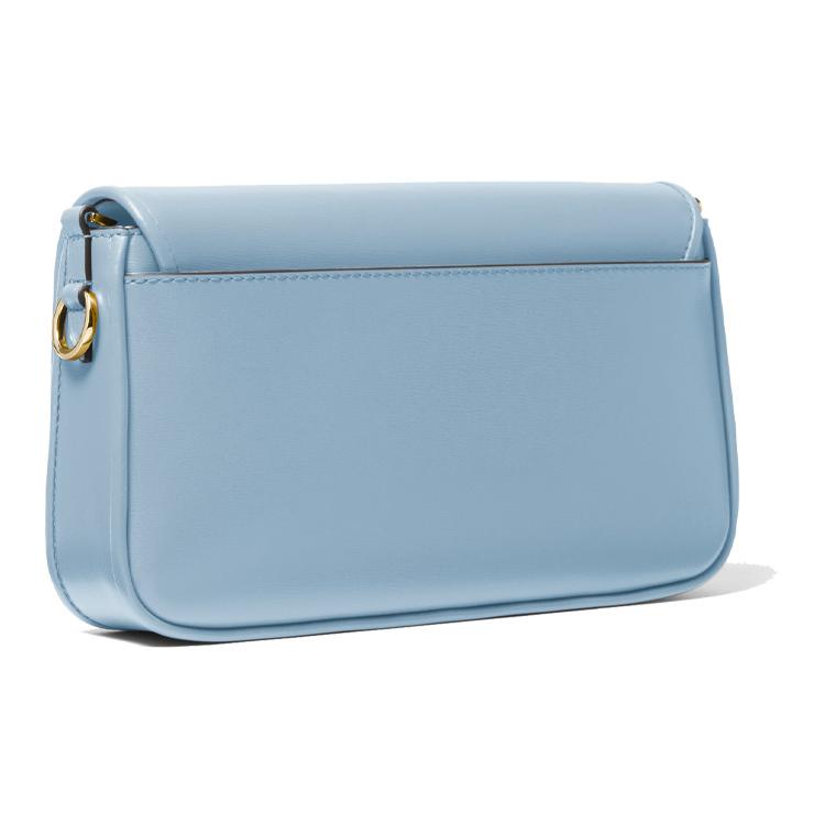 New MICHAEL KORS Bradshaw Leather Shoulder Bag Chain Baguette Shoulder Bag Women's Blue 30S1S2BL1L-CHAMBRAY