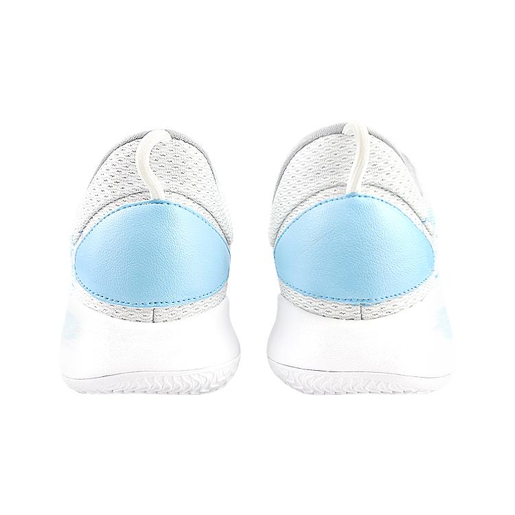 Nike Hyperdunk X Cushioning Slip Resistant Breathable Lightweight Low Top Basketball Shoes Men's White Blue AR0465-100(Team40-)