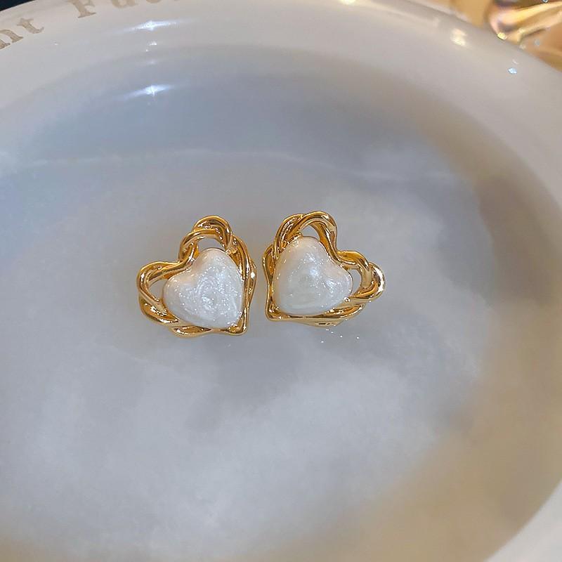 Love Geometric Earrings, Simple Flower Earrings, Fashionable Temperament Earrings, High-end Sense Earrings, Gifts