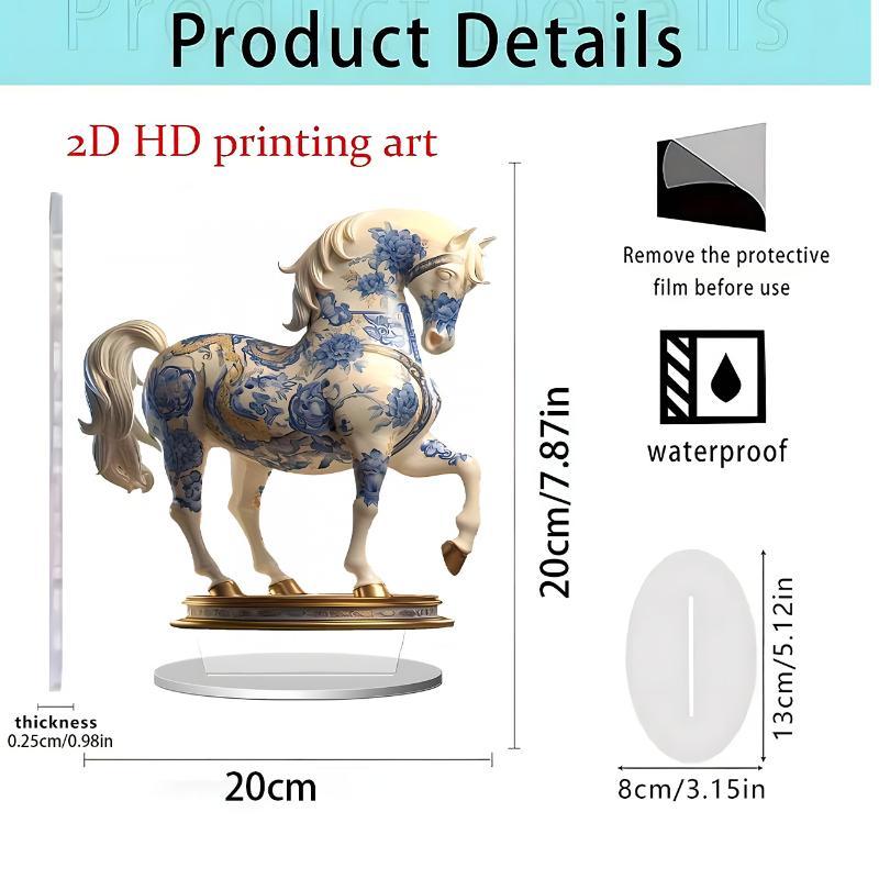2D flaches Acryl-Display-Ornament für Heim- oder Bürodekoration – Geeignet für Tischplatten und Eingangsbereiche