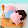 Cute Ice Cream Cone Plush Toy With Premium Short Plush Material Ideal For Kids And Decor