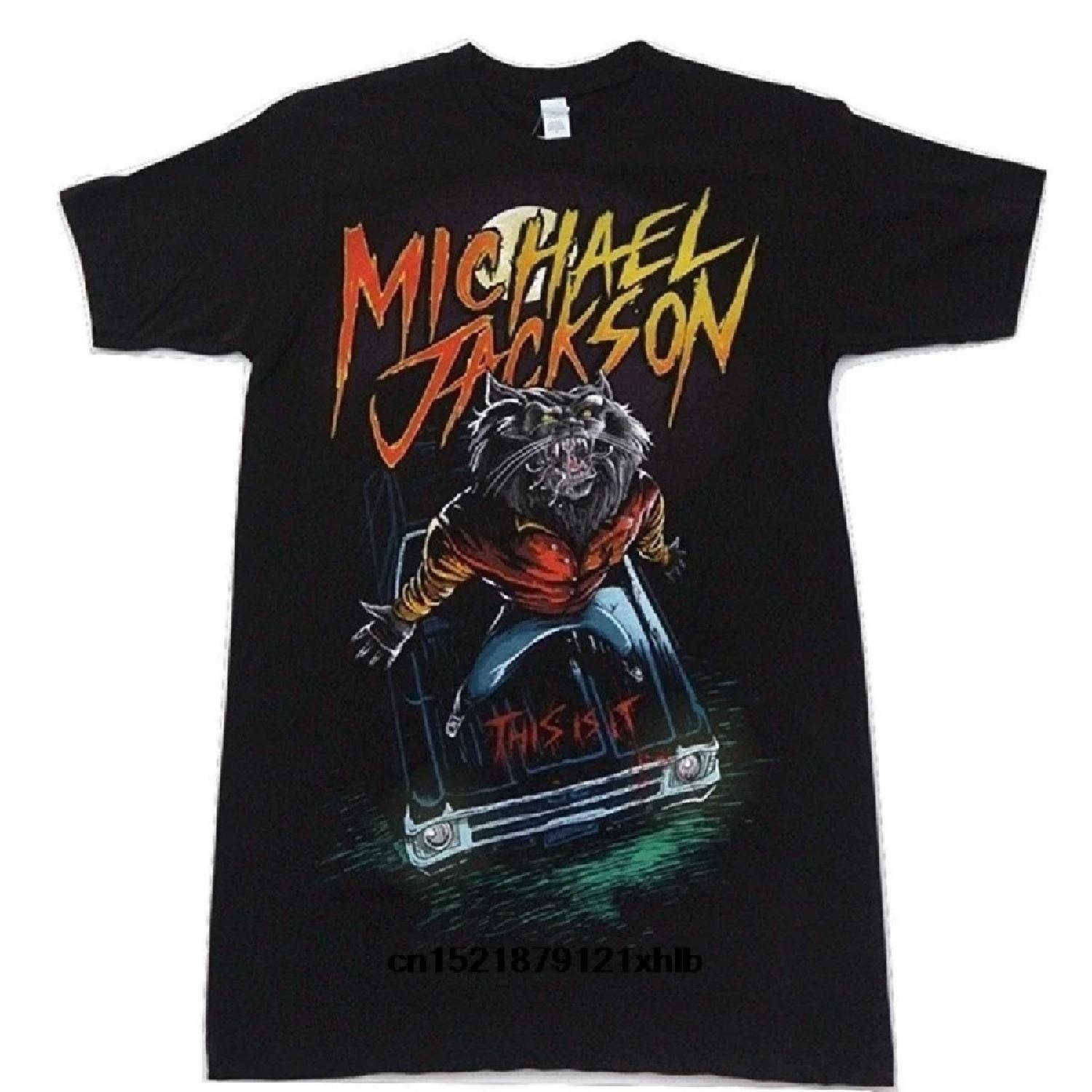 

Men T shirt Michael Jackson Werewolf Thriller Short Sleeve Black funny t-shirt novelty tshirt women XXXXXL чёрный