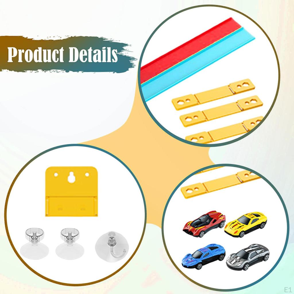 Flexgleis Starterset Weihnachten für 3+ Innen Außen DIY Spaß Spielzeugauto Rot und blau