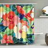 Colorful Floral Shower Curtain: Unique Bathroom Decor With Hibiscus Pattern 180X240Cm Size Customizable For Home Decor Gifts Fro