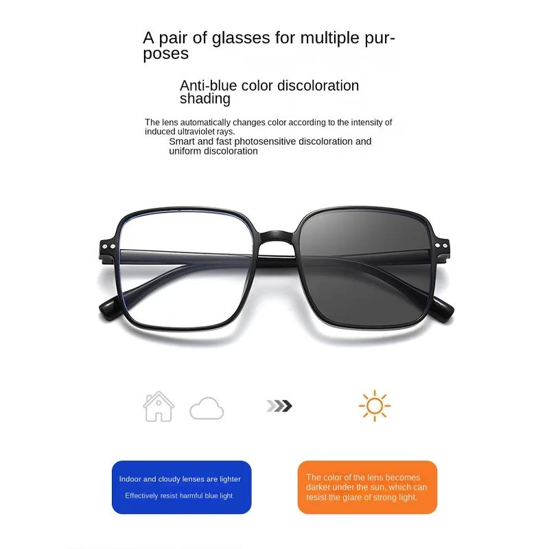 Transparent Computer Glasses Frame Women Men Anti Blue Light  EyeGlasses Retro Round Blackout Spectacles Optical Lenses Eyewear