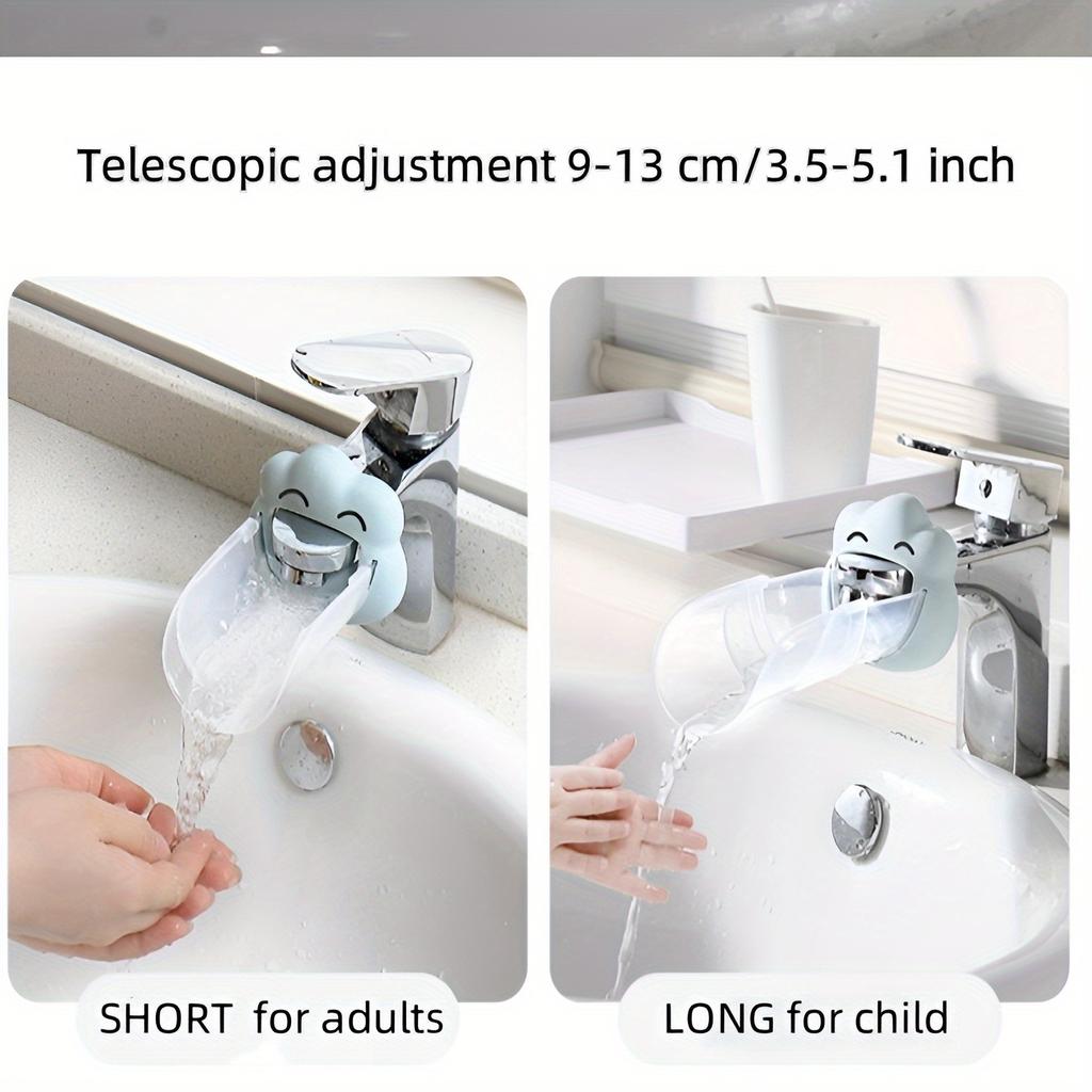 Classic Adjustable Faucet Extender for Kitchen & Bathroom - Easy Install, Water-Saving Design for Home Comfort & Efficiency