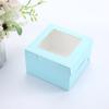 20pcs Kraft Paper Gift Box with Clear Window Square Treat Boxes Party Favor Boxes Gift Packaging Box for Soap Jewelry DIY Paper Box for Birthday
