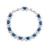 Wholesale of New Exquisite Oval Bow Candy Zircon Bracelets for Ladies with Niche Designs