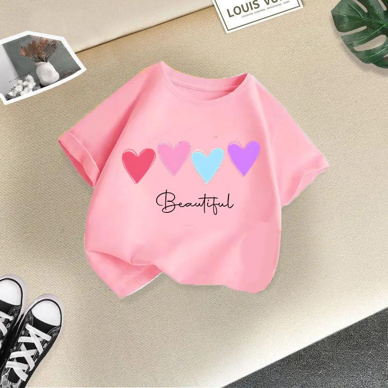 Children T-shirt Kids Clothes Tshirt Tops Tee Boys Girls Baby Tee 2-13Y Kid T Shirt
