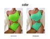 Women's Fashionable Conservative Slim-Fit One-Piece Swimsuit with High Elasticity - European and American Style