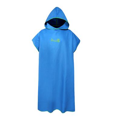 Mikrofaser-Poncho für Unisex, saugfähig, leicht und praktisch, Badetücher für den Körper, Mikrofaser-Handtuch, Surf-Poncho, grau 1