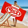 Rot‑Weiss Essen Aufdruck Strandtuch, Großes Weiches Schnelltrocknendes Handtuch für Strand Camping Schwimmen