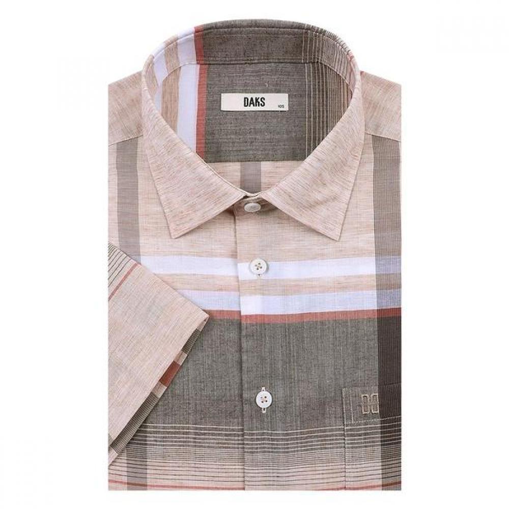 Daks 26th Ss Mohair Blend Super Big Check Summer Short Sleeve Regular Fit Casual DMS1SHCS102-I1/95
