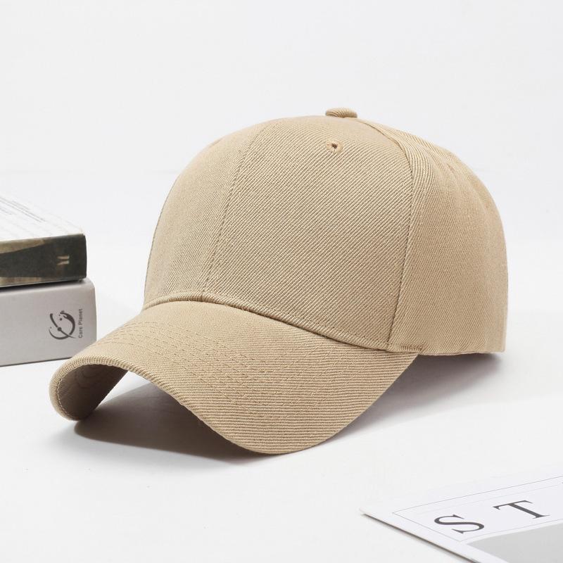 Maoqing Solid Color Duckbill Men's Sunshade Baseball Cap with Various Logos