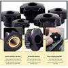 10Pcs Handle Thread Hand Tighten Nuts Mechanical Manual Thumb Nut New Plum Nuts