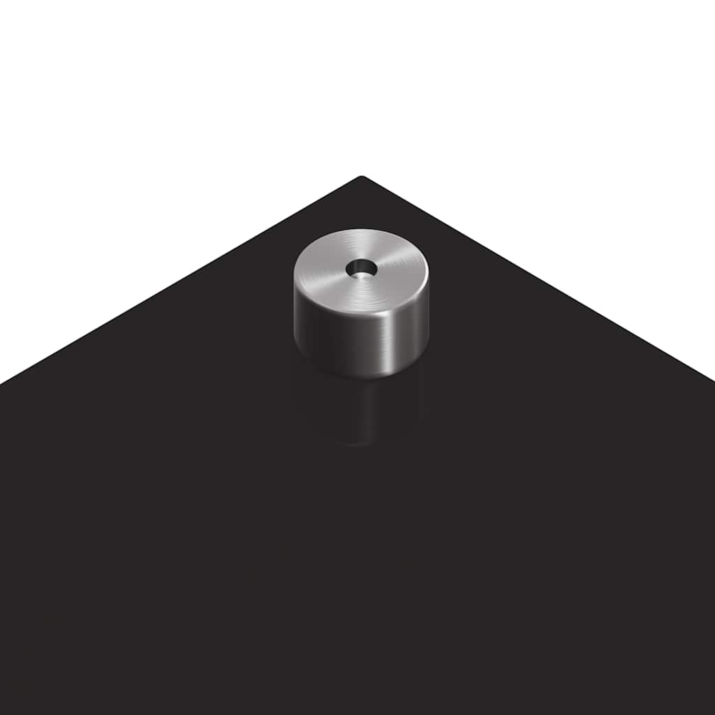 Kitchen Backsplash 2 pcs Black 70 x 40 cm Tempered Glass