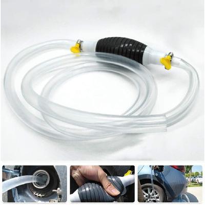 Newest High Flow Siphon Hand Pump Portable Manual Car Fuel Transfer Pump For Gas Gasoline Petrol Diesel Oil Liquid Water Fish Tank With 2M Syphon