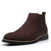 Fashion 2024 New Spring Suede Chelsea Men Boots Gentlemen's Business Short Boots High Tops Leather Casual Platform Ankle Boots Botas