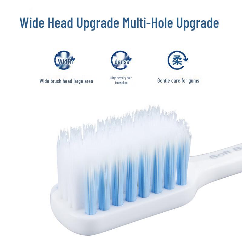 Cool Crystal Handle Soft Bristle Toothbrush