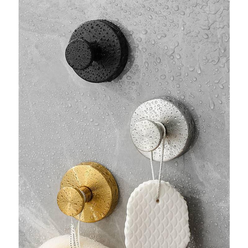 Modern Minimalist Stainless Steel Suction Cup Hook For Bathroom Wall Decor
