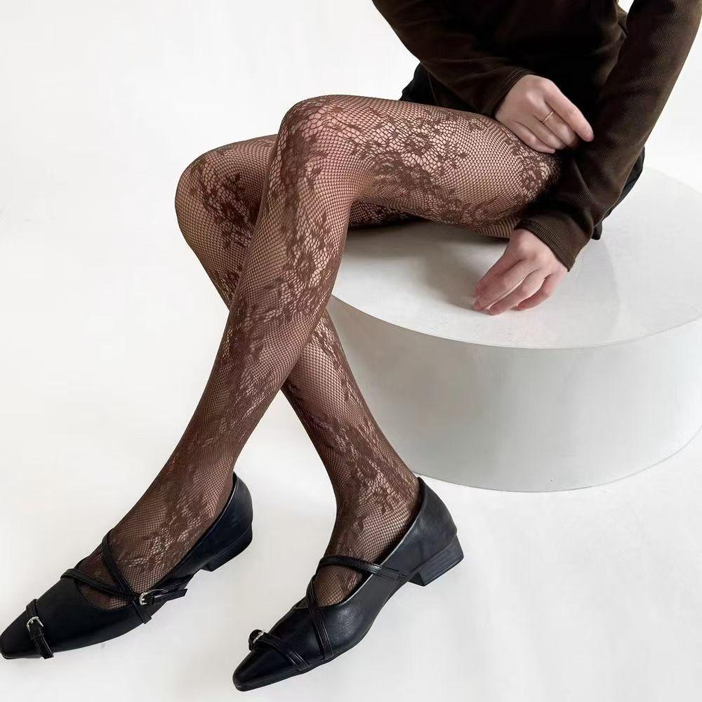 Women'S Sexy Lace Floral Thigh High Stockings Pantyhose Lingerie Hosiery Mesh Fishnet Stockings Women Tights