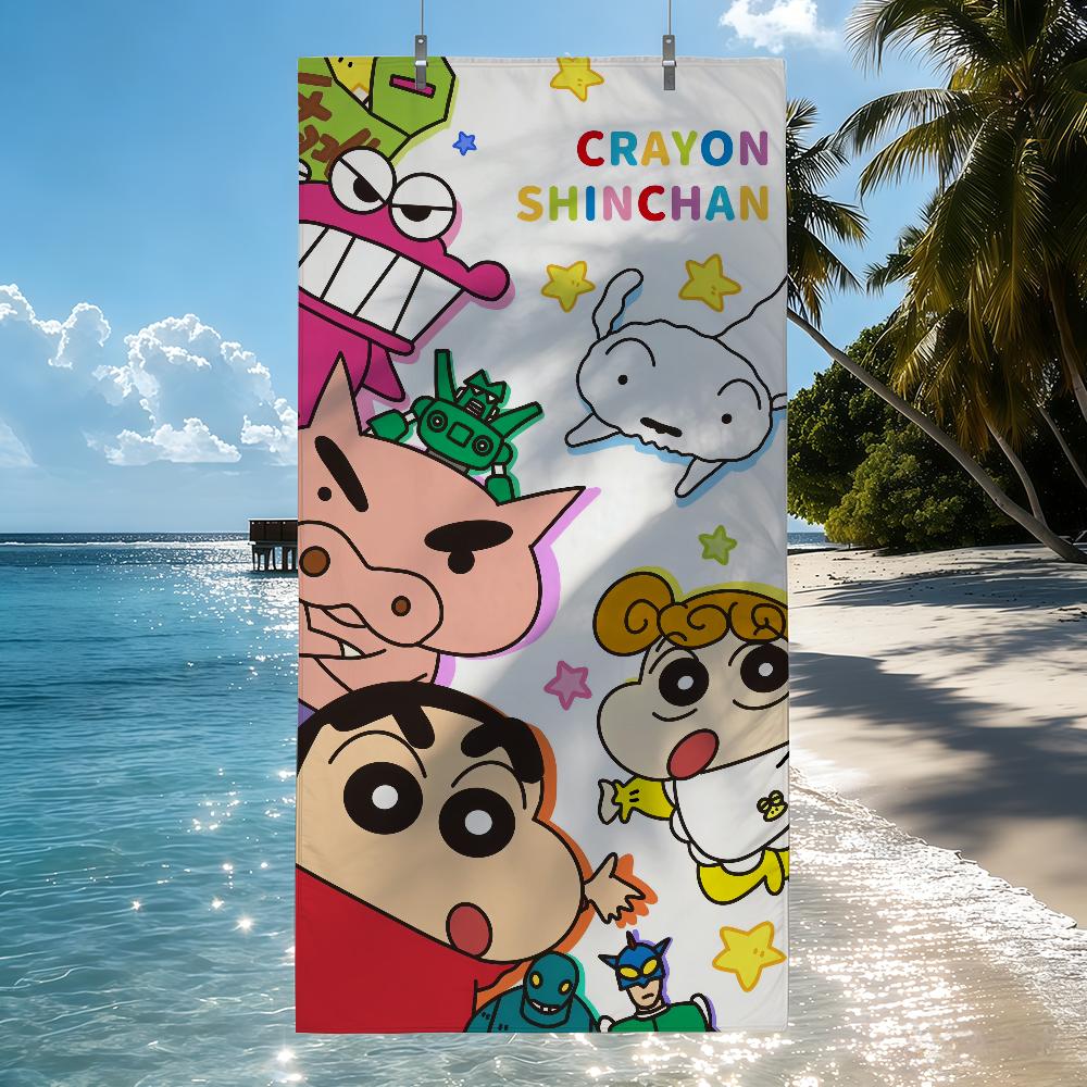 C-CRAYON S-SHINCHAN Towel Quick Drying Beach Towels Are Suitable For Swimming Pools Camping Yoga And The Gym