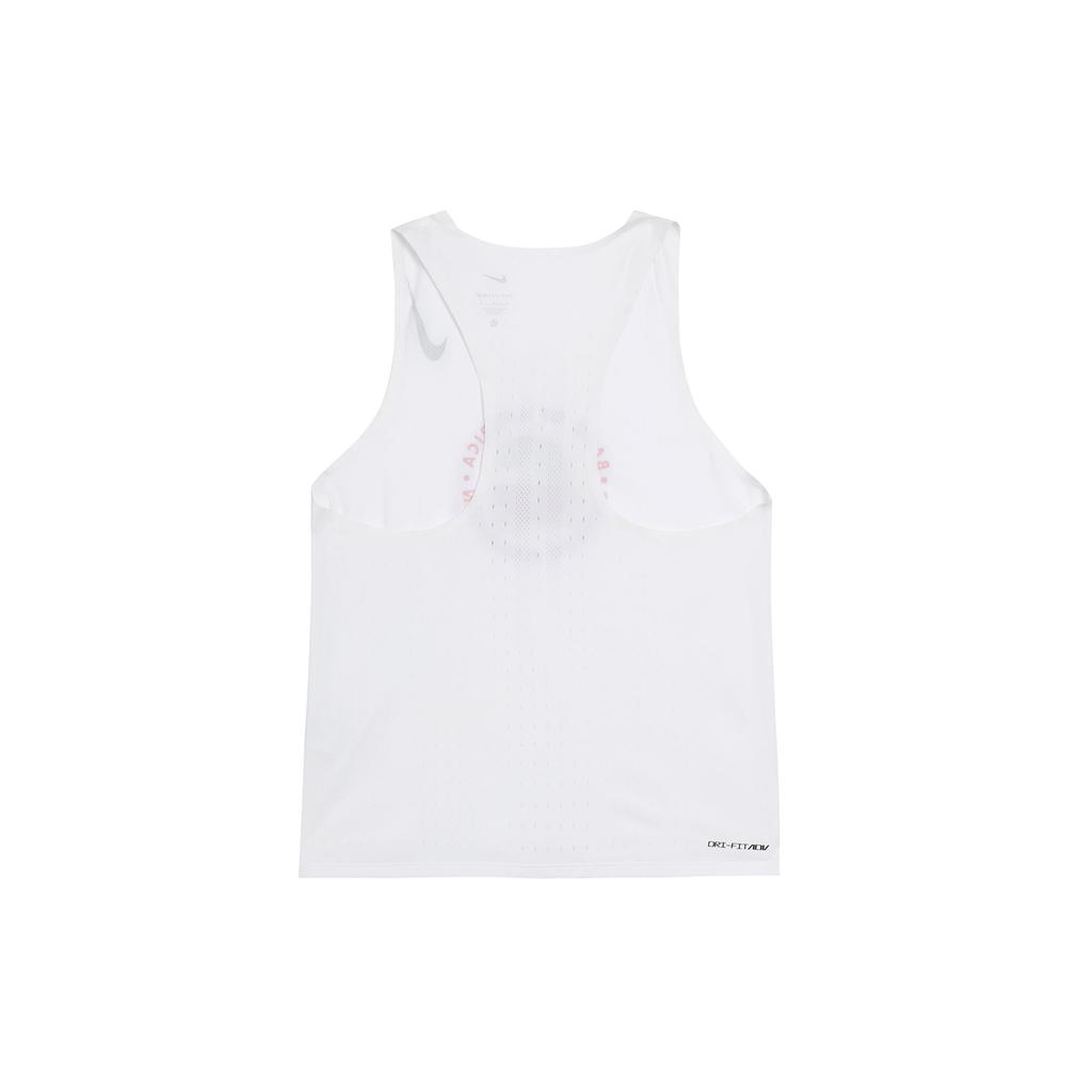 Nike Dri-FIT ADV AeroSwift Printed Crew Neck Tank Top Men Tops White FD2692-100