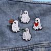Halloween Cartoon Geist Brosche: Niedliche Legierung Emaille Rucksack Schnalle & Kleider Dekorationszubehör