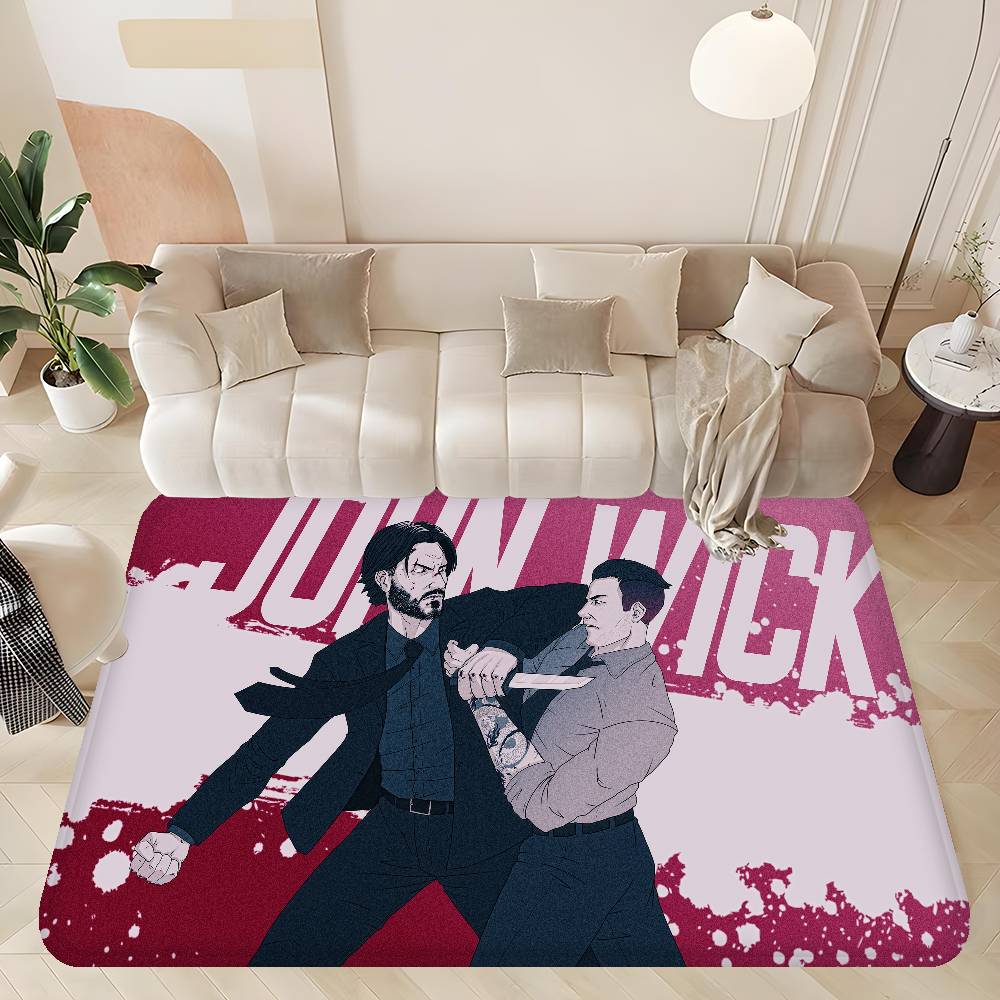 Movie John Wick Bathroom Mat Kids Room Bedroom Decoration Balcony Anti-Slip Doormat Living Room Welcome Rug