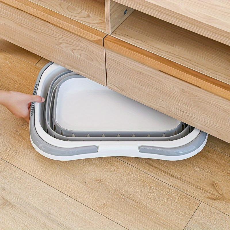 Foldable Collapsible Handled Laundry Basket Ellipse Oval Tub- Portable Washing Tub Space Saving Laundry Containers