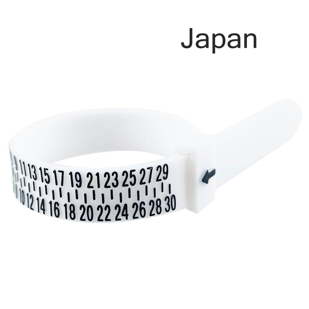 NIUPIKA Ring Sizer Measuring Tool Finger Sizer US UK EU Plastic Belt 1~13 AZ 41~76 Jewellery Measurement