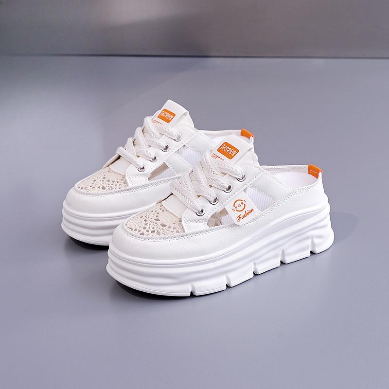 Andningsbara Tofflor Damskor Urholkade Tjocksulade Höjdökande Fritidsskor Sandaler