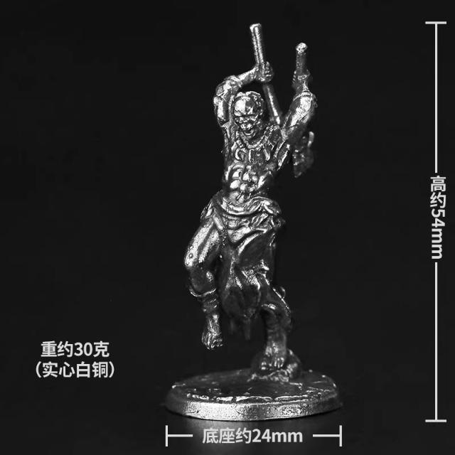 Paintable Metal Tribal Giant Figure Fantasy Warrior Soldier Model Handmade Collectible Toy Gift for Boys Tabletop Game Decor