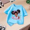 Girls' Cartoon Print Casual Round Neck Short-Sleeve T-Shirt - Summer Collection