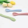 2Pcs Silicone Baby Spoons, Soft Tipped First Stage Feeding Spoons, Flexible Chew Resistant Training Spoon BPA Free