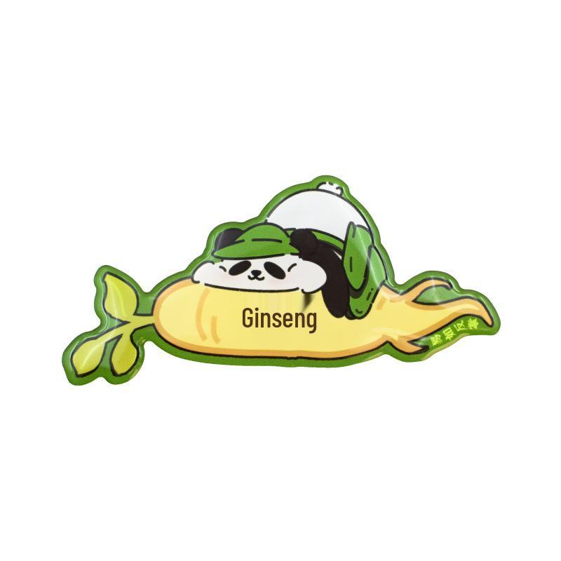 National Museum of Traditional Chinese Medicine Panda 3D Epoxy Phone Holder