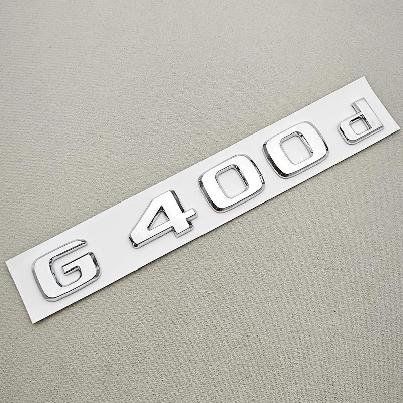 3D ABS Car Letters Logo G350 G350d G500 Sticker Rear Trunk Badge Emblem Decals For Mencedes Menz G350 G500 W463 Auto Accessories