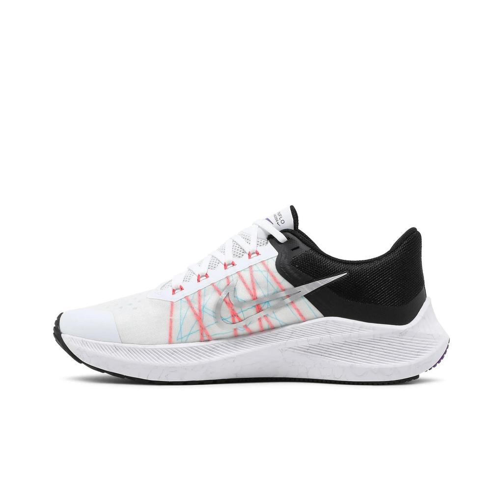 Nike Winflo 8 'White Flash Crimson' (Unisex) White / Black / Flash Crimson / Metallic Silver Running Shoes CW3419 101