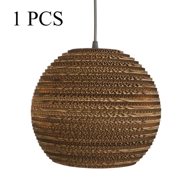 

1/2 шт. креативная художественная бумажная люстра, полая круглая люстра, столовая, коридор, художественная люстра, экологически чистая лампа, ручная работа NO Bulb