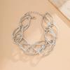 Geometry Long Chain Necklace Exaggerated Basic Choker on The Neck Fashion Jewelry  Women Men